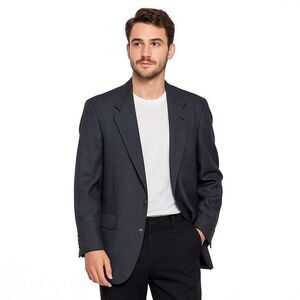 Hart Schaffner Marx Blue Pattern Blazer 44